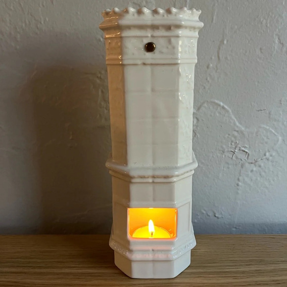 Guldkroken Sweden Porcelain Stove Tealight Holder - Vintage Scandinavian Decor - Picture 2 of 10
